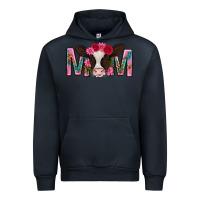 Navy mom with cow mothers day Urban Hoodie - texasbilliewilder