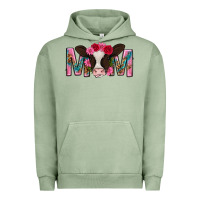 Pigment Oil Green mom with cow mothers day Urban Hoodie - texasbilliewilder