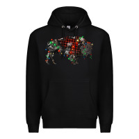 Black christmas bison Premium Hoodie - RanaPortraitStore