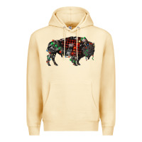 Pina Colada christmas bison Premium Hoodie - RanaPortraitStore