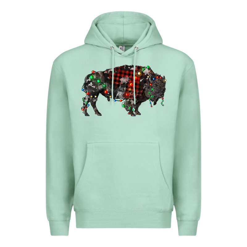 Christmas Bison Premium Hoodie by RanaPortraitStore | Teevron