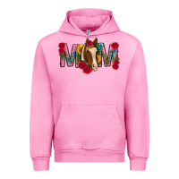 Fuchsia Pink mom with horse mothers day Urban Hoodie - texasbilliewilder
