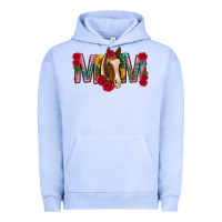 Pigment Grape Ice mom with horse mothers day Urban Hoodie - texasbilliewilder
