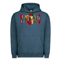 Pigment Midnight Navy mom with horse mothers day Urban Hoodie - texasbilliewilder