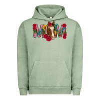 Pigment Oil Green mom with horse mothers day Urban Hoodie - texasbilliewilder