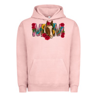 Pigment Salmon mom with horse mothers day Urban Hoodie - texasbilliewilder