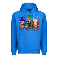 True Royal happy hallothanksmas with cow Premium Hoodie - texasbilliewilder