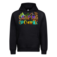 Black camping crew Urban Hoodie - Zillion Design Studio