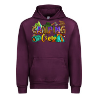 Mauve Wine camping crew Urban Hoodie - Zillion Design Studio