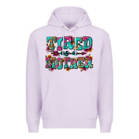 Lilac tired as a mother Premium Hoodie - Zillion Design Studio