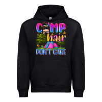Black camp hair don't care Urban Hoodie - Zillion Design Studio