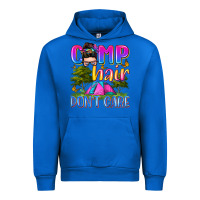 Cobalt camp hair don't care Urban Hoodie - Zillion Design Studio