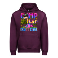 Mauve Wine camp hair don't care Urban Hoodie - Zillion Design Studio