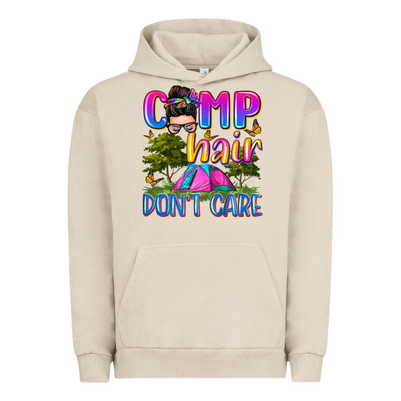 Camp Hair Don't Care Urban Hoodie by Zillion Design Studio | Teevron