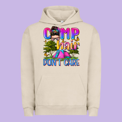 Camp Hair Don't Care Urban Hoodie Designed By Zillion Design Studio