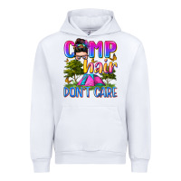 White camp hair don't care Urban Hoodie - Zillion Design Studio