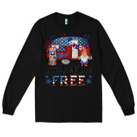 Black land of the free caravan gnomies Long Sleeve Tee - BarkalooDesign