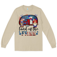 Mushroom land of the free caravan gnomies Long Sleeve Tee - BarkalooDesign