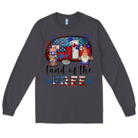 Smoke land of the free caravan gnomies Long Sleeve Tee - BarkalooDesign