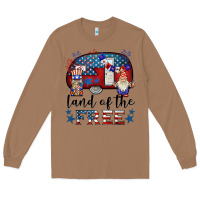 Toasted Coconut land of the free caravan gnomies Long Sleeve Tee - BarkalooDesign