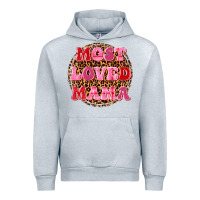 Heather Grey most loved mama Urban Hoodie - texasbilliewilder