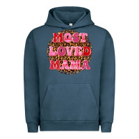 Pigment Midnight Navy most loved mama Urban Hoodie - texasbilliewilder