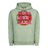 Pigment Oil Green most loved mama Urban Hoodie - texasbilliewilder
