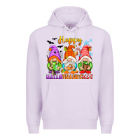 Lilac happy hallothanksmas gnomes Premium Hoodie - texasbilliewilder