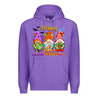 Purple happy hallothanksmas gnomes Premium Hoodie - texasbilliewilder