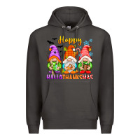Smoke happy hallothanksmas gnomes Premium Hoodie - texasbilliewilder