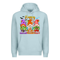 Blue Mist happy hallothanksmas gnomes Premium Hoodie - texasbilliewilder