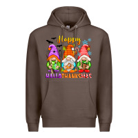 Coffee happy hallothanksmas gnomes Premium Hoodie - texasbilliewilder