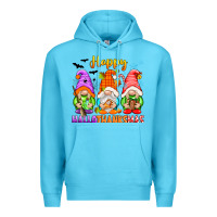 Ocean Blue happy hallothanksmas gnomes Premium Hoodie - texasbilliewilder