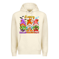 Sandshell happy hallothanksmas gnomes Premium Hoodie - texasbilliewilder