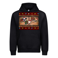 Black hohoho christmas cows Urban Hoodie - RanaPortraitStore