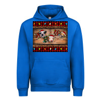Cobalt hohoho christmas cows Urban Hoodie - RanaPortraitStore