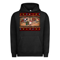 Pigment Black hohoho christmas cows Urban Hoodie - RanaPortraitStore