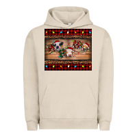 Pigment French Oak hohoho christmas cows Urban Hoodie - RanaPortraitStore