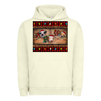 Pigment Pistachio hohoho christmas cows Urban Hoodie - RanaPortraitStore