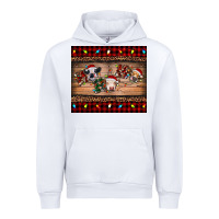 White hohoho christmas cows Urban Hoodie - RanaPortraitStore