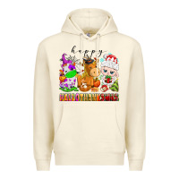 Sandshell happy hallothanksmas farm animals Premium Hoodie - texasbilliewilder