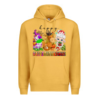 Mustard happy hallothanksmas farm animals Premium Hoodie - texasbilliewilder