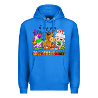 True Royal happy hallothanksmas farm animals Premium Hoodie - texasbilliewilder