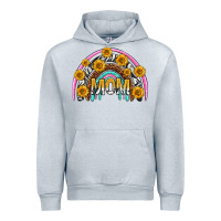 Heather Grey mom with sunflower rainbow mothers day Urban Hoodie - texasbilliewilder