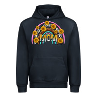 Navy mom with sunflower rainbow mothers day Urban Hoodie - texasbilliewilder