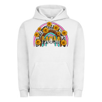 Pigment Lunar Rock mom with sunflower rainbow mothers day Urban Hoodie - texasbilliewilder