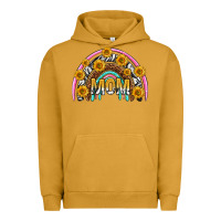 Pigment Peanut Butter mom with sunflower rainbow mothers day Urban Hoodie - texasbilliewilder