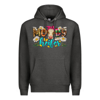 Charcoal Heather moody heifer Premium Hoodie - Zillion Design Studio