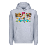 Heather Grey moody heifer Premium Hoodie - Zillion Design Studio
