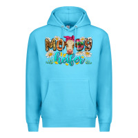 Ocean Blue moody heifer Premium Hoodie - Zillion Design Studio